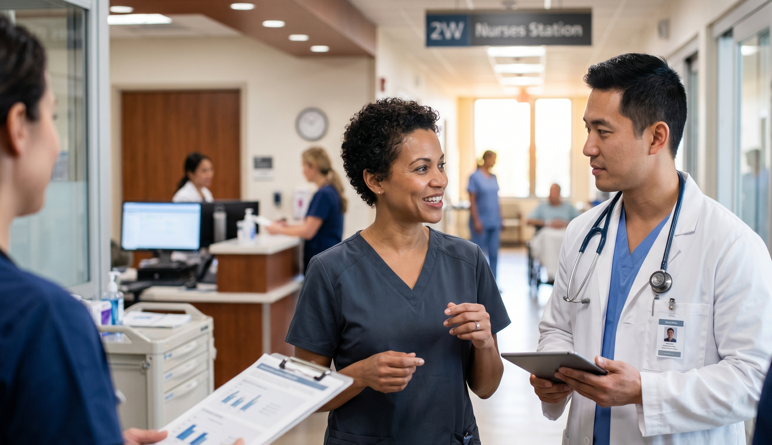 Soon shift scheduling view for healthcare teams